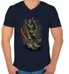 printfashion Gyilkos - Férfi V-nyakú póló - Sötétkék (117618)