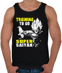 printfashion Vegeta SS final - Férfi atléta - Fekete (378098)