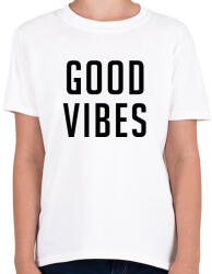 printfashion Good Vibes - Gyerek póló - Fehér (1571271)