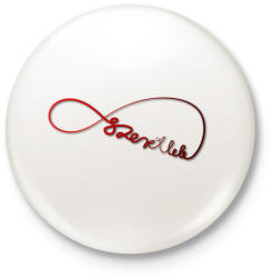 printfashion Forever3 - Kitűző, hűtőmágnes - Fehér (3077649)