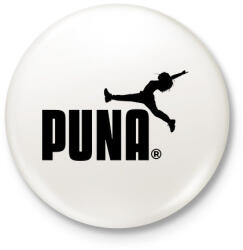 printfashion PUNA - Kitűző, hűtőmágnes - Fehér (11284245)