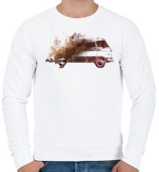 printfashion Drive me back home - Férfi pulóver - Fehér (220481)