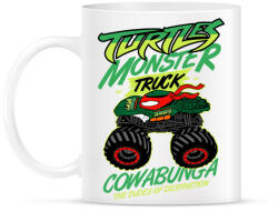 printfashion Monster Teknős - Bögre - Fehér (790226)