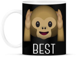 printfashion Best Friends - Monkey 1 - Bögre - Fekete (786310)