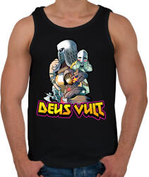 printfashion Deus Vult - Férfi atléta - Fekete (2386412)
