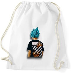 printfashion Drip Goku minta (Dragon Ball) - Sportzsák, Tornazsák - Fehér (11876222)