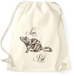 printfashion Csipke patkány - Sportzsák, Tornazsák - Natúr (13464820)