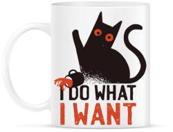 printfashion Macska I do what I want - Bögre - Fehér (4356303)