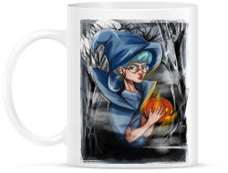 printfashion Halloween boszorkány - Bögre - Fehér (789844)
