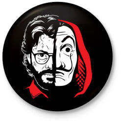 printfashion El Professor - Kitűző, hűtőmágnes - Fekete (3176253)