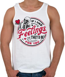 printfashion If I had feelings - Férfi atléta - Fehér (15603898)