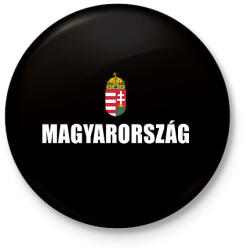 printfashion Magyarország szurkoló - Kitűző, hűtőmágnes - Fekete (7351631)