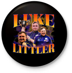 printfashion Luke Littler - Darts - Kitűző, hűtőmágnes - Fekete (15579249)