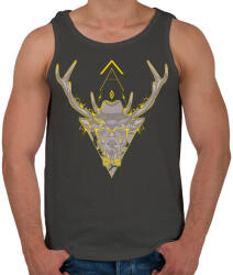 printfashion Hipster szarvas - Férfi atléta - Sötétszürke (410287)