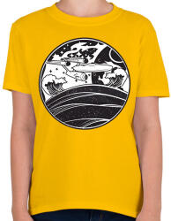 printfashion USS enterprise - Gyerek póló - Sárga (2233365)
