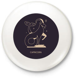 printfashion Capricorn - Bak - Kitűző, hűtőmágnes - Fehér (6263876)