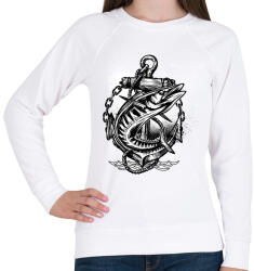 printfashion Horgászat 02 - Női pulóver - Fehér (4968788)