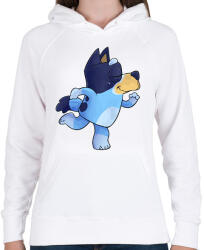 printfashion Ice doggo - Női kapucnis pulóver - Fehér (2016843)