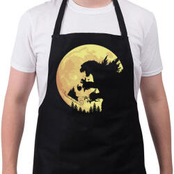 printfashion Godzilla XSmash - Kötény - Fekete (4931930)
