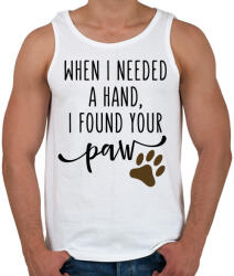 printfashion When I needed a hand. . . - Férfi atléta - Fehér (292427)