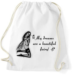 printfashion tündér3 - Sportzsák, Tornazsák - Fehér (1523004)