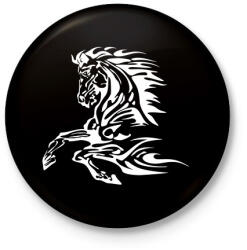 printfashion horse - Kitűző, hűtőmágnes - Fekete (5166696)