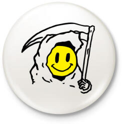 printfashion smile face - Kitűző, hűtőmágnes - Fehér (3625331)