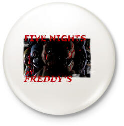 printfashion FIVE NIGHTS AT FREDDYS - Kitűző, hűtőmágnes - Fehér (15184845)