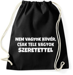 printfashion Nem vagyok kövér - Sportzsák, Tornazsák - Fekete (10922650)
