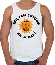 printfashion Milyen csodás ez a nap - Férfi atléta - Fehér (16791471)