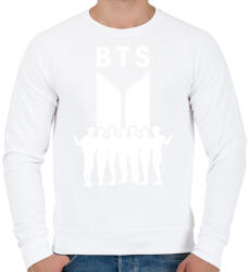printfashion BTS 02 - Férfi pulóver - Fehér (12672416)