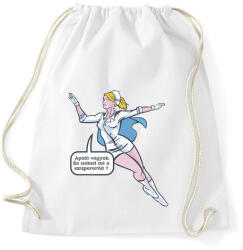 printfashion Ápoló vagyok, ez a szupererőm ! - Sportzsák, Tornazsák - Fehér (4607393)