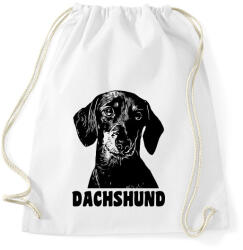 printfashion Dachshund - Sportzsák, Tornazsák - Fehér (13537131)