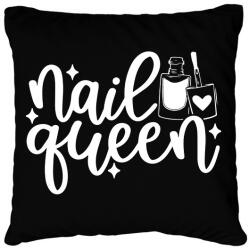 printfashion Nail Queen - Párnahuzat, Díszpárnahuzat - Fekete (10974546)