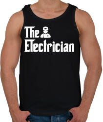 printfashion A Villanyszerelő - Férfi atléta - Fekete (1846030)