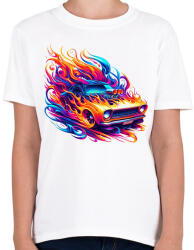 printfashion Autó - Gyerek póló - Fehér (15350433)