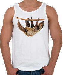 printfashion Lajhár - Férfi atléta - Fehér (1722724)