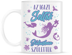printfashion Az igazi sellő - Hónappal - Bögre - Fehér (13859678)