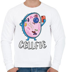 printfashion Cellfie - Férfi pulóver - Fehér (11942396)