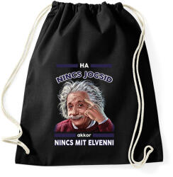 printfashion Nincs jogsi, nincs baj! - Sportzsák, Tornazsák - Fekete (14836364)