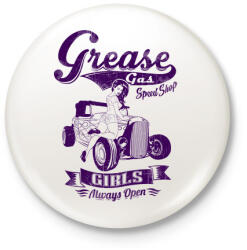 printfashion Zsííírrr - Kitűző, hűtőmágnes - Fehér (3074418)