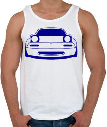 printfashion Mazda mx5 Kék - Férfi atléta - Fehér (15774853)