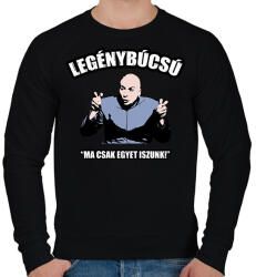 printfashion Legénybúcsú - Ma csak egyet iszunk! - Férfi pulóver - Fekete (7539133)