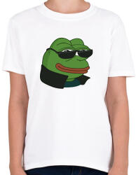 printfashion PepeCool - Gyerek póló - Fehér (1757410)