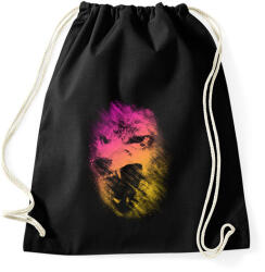 printfashion Lopakodó veszély - Sportzsák, Tornazsák - Fekete (110296)