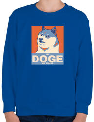 printfashion IN DOGE WE TRUST - Gyerek pulóver - Királykék (10738363)