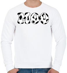 printfashion Moo - Férfi pulóver - Fehér (16147771)