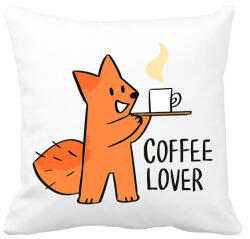 printfashion Coffee Lover - Párnahuzat, Díszpárnahuzat - Fehér (2253880)