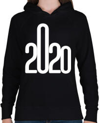 printfashion 2020 - Női kapucnis pulóver - Fekete (3705554)