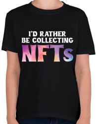 printfashion BITCOIN 4 EVER 50 - Gyerek póló - Fekete (6116174)